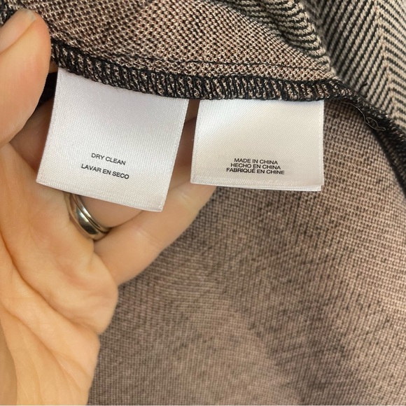 ANNE KLEIN Women’s Tan Black Blazer Jacket Single Button Size Medium - Picture 8 of 13